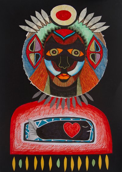 Face in the dark by Zanara Sabina Nedelcheva Williams